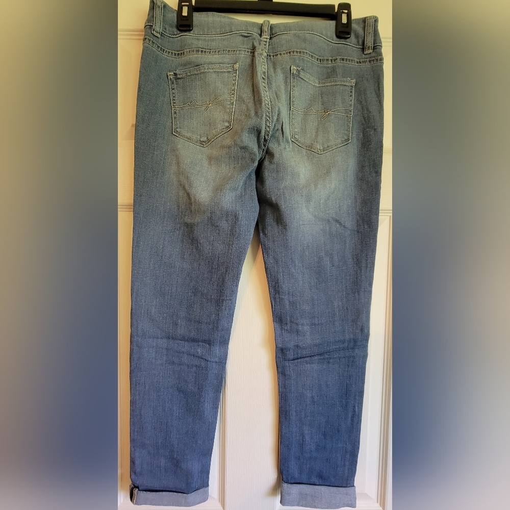 Patchwork Ankle Length Denim Pants - image 3